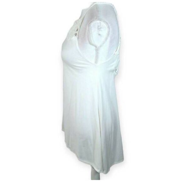 BILLABONG CREAM CROCHET TUNIC/TOP SZ.S EUC. - Picture 2 of 6